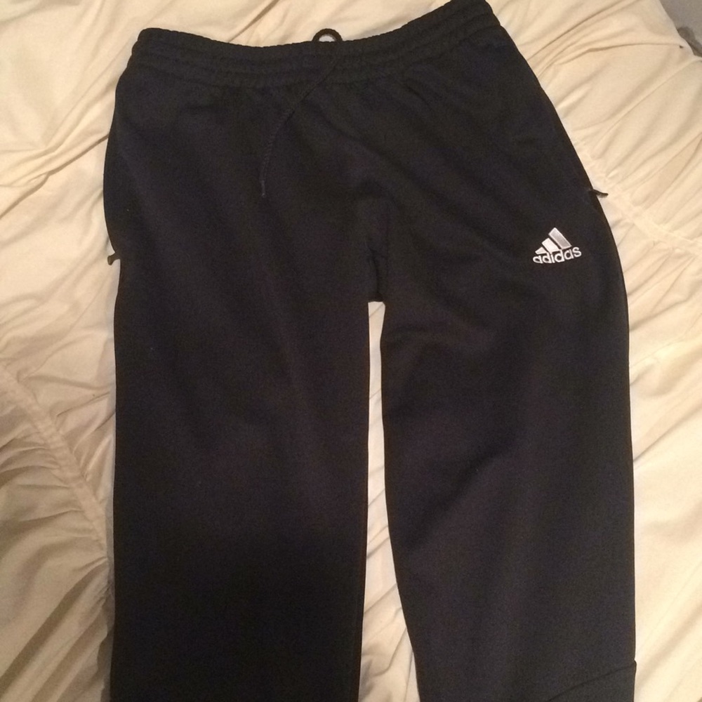 Adidas soccer sweats.